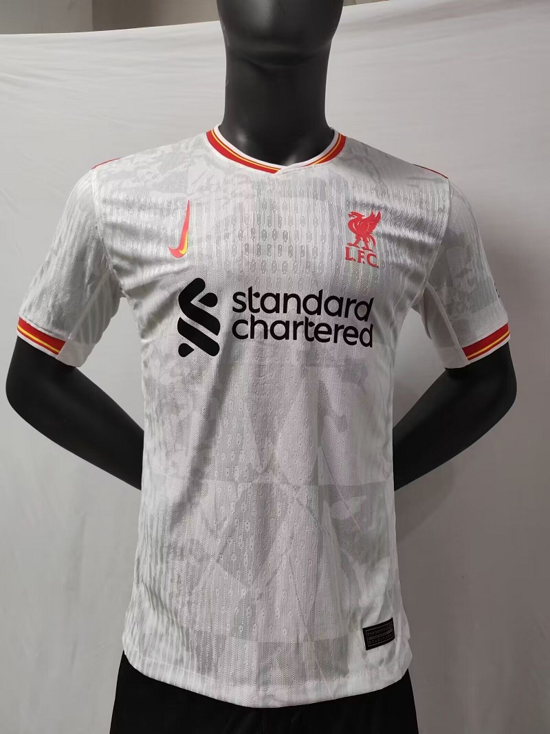 AAA Quality Liverpool 24/25 Third White Leaked Jersey(Player)